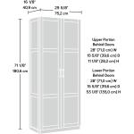 Sauder Storage Cabinet， Highland Oak Finish