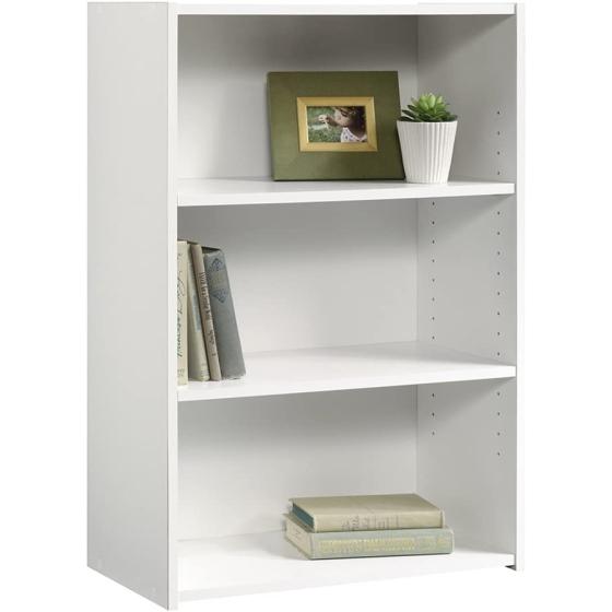 Sauder Beginnings 3-Shelf Bookcase， Soft White finish