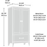 Sauder Carson Forge Armoire， Washington Cherry finish