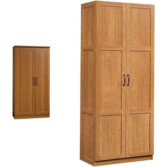 Sauder HomePlus Collection Storage Cabinet， Sienna Oak finish
