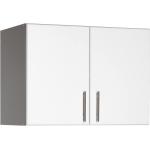 Prepac Elite 2 Door Stackable Wall Mounted Storage Cabinet， 16" D x 32" W x 24" H， White