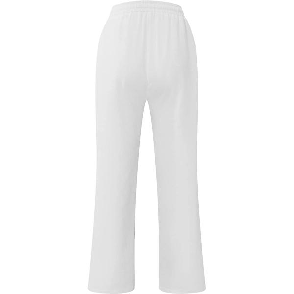 YKARITIANNA Casual Cotton Linen Pants Men,Basic Midweight Drawstring Quick Dry Loose Comfy Slacks,Printed Waistband Trousers