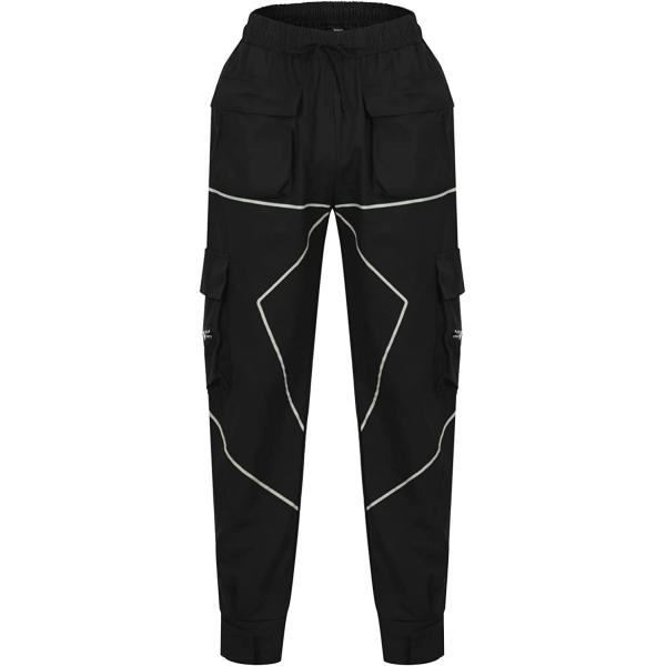 YKARITIANNA Mens Cargo Pants Hip Hop Techwear Harem Pant Jogger Sweatpants with Pockets Jogging Punk Outdoor Sweatpants