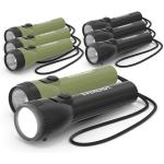 Eveready LED Flashlight, Bright Flashlights for Emergencies and Camping Gear, Flash Light with AA Batteries Included, Pack of 4