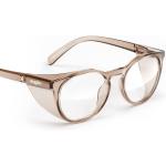 Stoggles - Official - Round - Z87.1 Certified Safety Glasses - Anti-Fog - Blue Light Blocking (Medium, Charcoal)