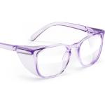 Stoggles - Official - Square - Z87.1 Certified Safety Glasses - Anti-Fog - Blue Light Blocking (Medium, Lilac)