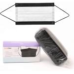 MFCRERO Surgipack Healthy Supplies Black Disposable Protective Mask, Earloops & Adjustable Safety Masks, Non-woven Face Masks for Daily Use, Pack of 50