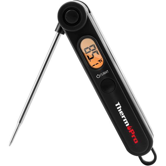 ThermoPro TP03 Digital Meat Thermometer for Cooking Kitchen Food Candy Instant Read Thermometer with Backlight and Magnet for Oil Deep Fry BBQ Grill Smoker Thermometer