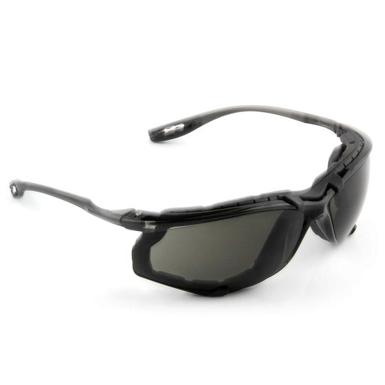 3M Safety Glasses, Virtua CCS, ANSI Z87, Anti-Fog, Clear Lens, Blue Frame, Corded Ear Plug Control System, Removable Foam Gasket