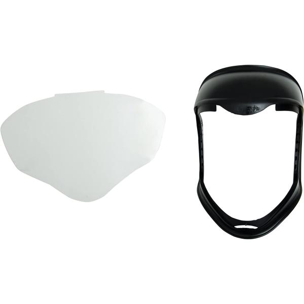 Uvex Bionic Face Shield with Clear Polycarbonate Visor and Anti-Fog/Hard Coat (S8510)