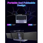 BQAA 12'' Portable Dual Triple Portable Monitor for Laptop, Laptop Monitor Screen Extender FHD 1080P IPS Screen with Full Function Type-C for 13.3-16.5 Inch Only Windows Laptop/Android Phone P2S