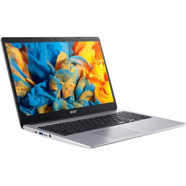 Acer 2022 15inch HD IPS Chromebook, Intel Dual-Core Celeron Processor Up to 2.55GHz, 4GB RAM, 32GB Storage, Super-Fast WiFi Up to 1300 Mbps, Chrome OS-(Renewed) (Dale Silver)
