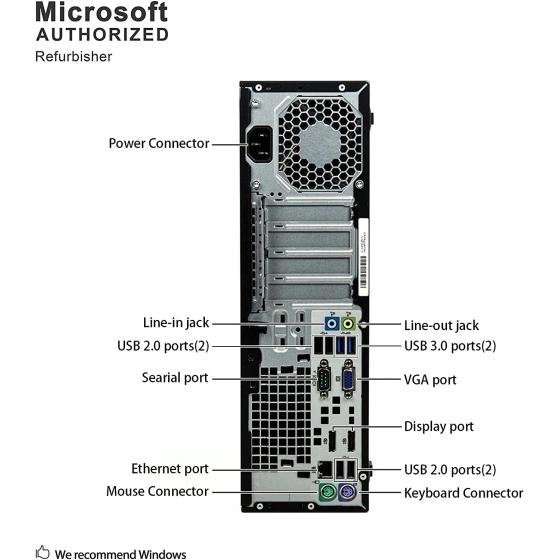 HP EliteDesk 800 G1 SFF High Performance Business Desktop Computer, Intel Quad Core i5-4590 upto 3.7GHz, 16GB RAM, 1TB HDD, 256GB SSD (boot), DVD, WiFi, Windows 10 Professional (Renewed)