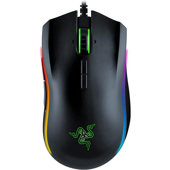 Razer Mamba Elite Wired Gaming Mouse: 16,000 DPI Optical Sensor - Chroma RGB Lighting - 9 Programmable Buttons - Mechanical Switches