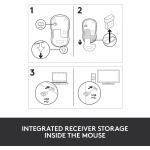Logitech M185 Wireless Mouse, 2.4GHz with USB Mini Receiver, 12-Month Battery Life, 1000 DPI Optical Tracking, Ambidextrous PC/Mac/Laptop - Swift Gray