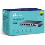 TP-Link TL-SG108 | 8 Port Gigabit Unmanaged Ethernet Network Switch, Ethernet Splitter | Plug & Play | Fanless Metal Design | Shielded Ports | Traffic Optimization | Limited Lifetime Protection