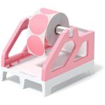 MUNBYN Pink Label Holder for Rolls and Fan-Fold Labels, Shipping Label Roll Holder for Desktop Label Printer Shipping Supplies Industrial Labels…