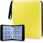 WOT I Trading Card Binder, 900 Pockets Card Binder Sleeves with Zipper, Double Sided Pockets Card Holder Carry Card Case for Baseball Card, Football Card
