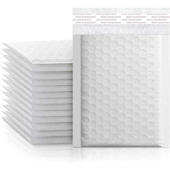 MPRT Bubble Mailers 4x7 Inch 50 Pack Poly Mailers, Padded Envelopes Mailing Envelopes Mailing Packages Self-Seal Shipping Bags Packaging for Business Supplies, Accessories
