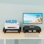 Zimilar Monitor Stand Riser with Drawer, Monitor Riser with Side Storage Pockets for Desk, Metal Monitor Stand for Laptop, PC Screen, Computer, Printer, iMac, Home Office Stand