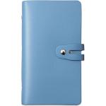 Romozi RFID Credit Card Holder, Leather Business Card Organizer with 96 Card Slots, Credit Card Protector for Managing Your Different Cards and Important Documents to Prevent Loss or Damage (Blue)