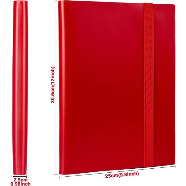 GEAoffice Card Binder, 9 Pockets Trading Card Album Folder , 360 Side Loading Pocket Binder for Yugioh, MTG and Other TCG, Black