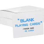 Teskyer Blank Playing Cards, Poker Size, Linen Finish, Double Sides Blank Index Flash Cards for Writing, Drawing, DIY Game Cards Gift Cards