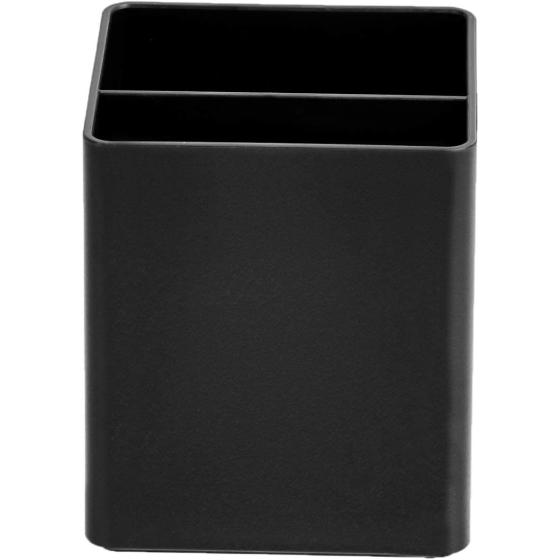 Amazon Basics Plastic Desk Organizer - Pen Cup, Black
