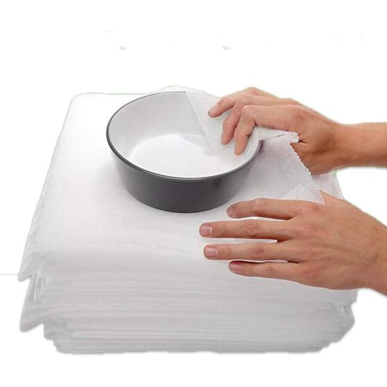 100 Pack Cushioning Foam Sheets Mighty Gadget (R) 12" X 12", 1/16" Thickness, Cushion Foam Wrap Sheets, Packaging Material, Moving Supplies for Packing Storage and Shipping