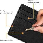 Slim Minimalist Front Pocket Wallet, Fintie RFID Blocking Credit Card Holder Card Cases with ID Window for Men Women (Black)