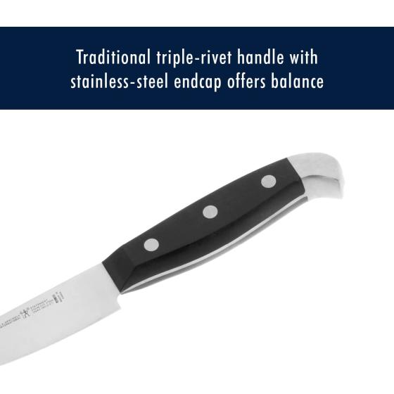 HENCKELS Premium Quality 15-Piece Knife Set with Block, Razor-Sharp, German Engineered Knife Informed by over 100 Years of Masterful Knife Making, Lightweight and Strong, Dishwasher Safe